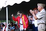 Memorial Day 2024.
Description: Ninety-eight-year-old World War II Purple Heart recipient and Marine veteran Morris Semiatin fought in the Battle of Iwo Jima in March of 1945. He was at the iconic fl