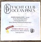This Yacht Club special was delicious.